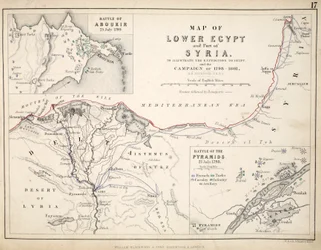 Carte de la Basse-Égypte et d